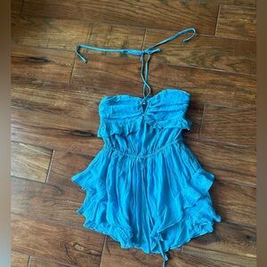 NWOT light blue summer romper Indie Collection
